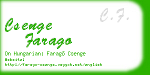 csenge farago business card